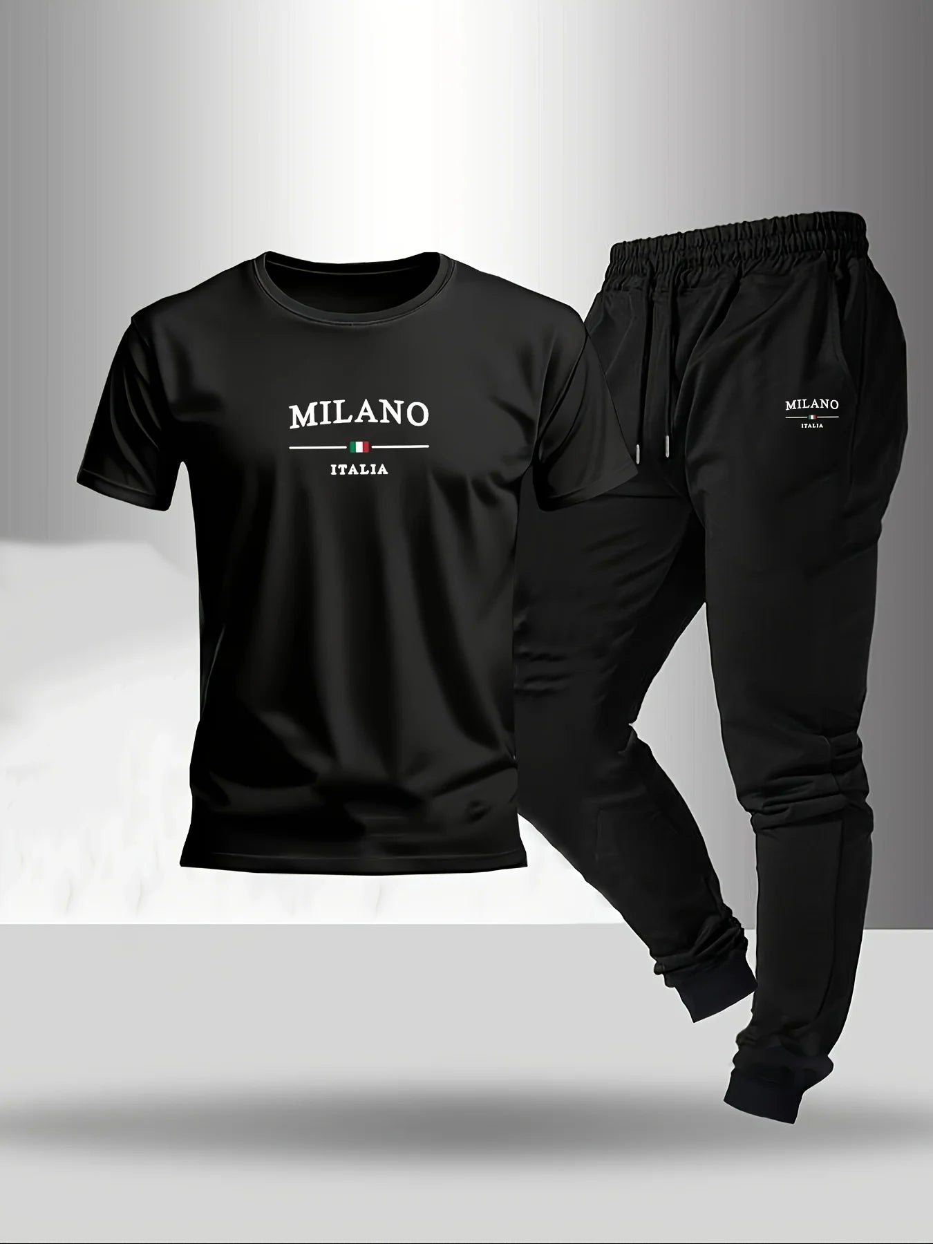 Milano Sport Set – Heren T-Shirt & Joggingbroek