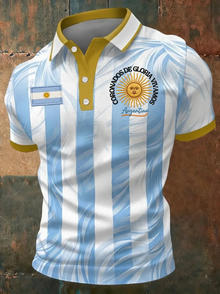 Argentine Fan Football Polo Shirt