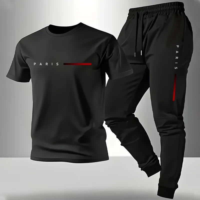 Paris Urban Sport Set – Heren T-Shirt & Joggingbroek
