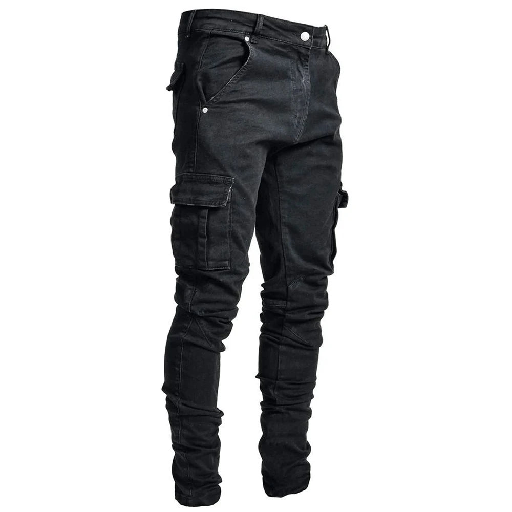 Heren Cargo Slim-Fit Jeans – Urban Style