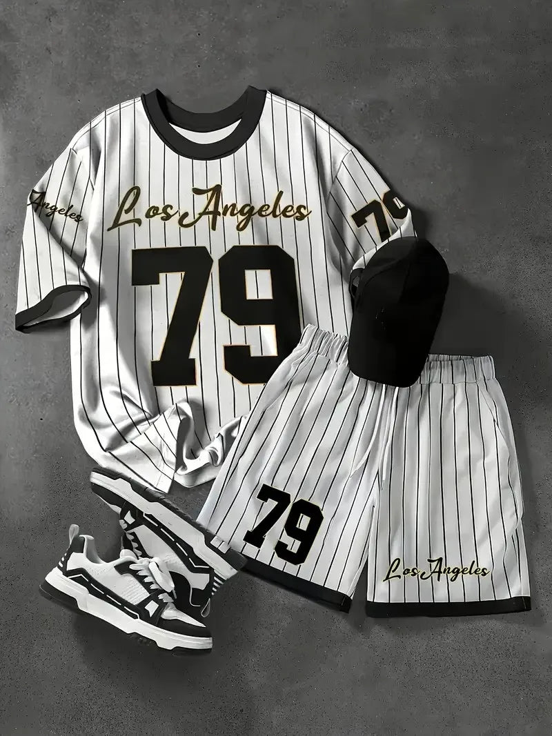Los Angeles 79 Streetwear Set – Heren T-Shirt & Short