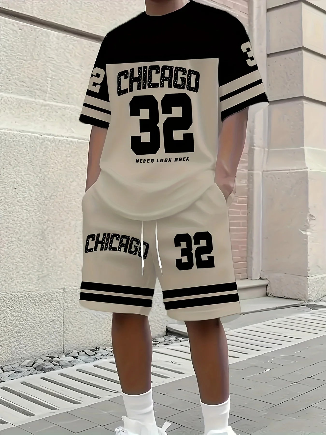 Chicago 32 Streetwear Set – Heren T-Shirt & Short