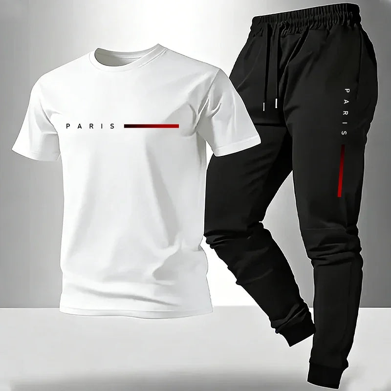 Paris Urban Sport Set – Heren T-Shirt & Joggingbroek